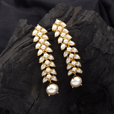 Elegant Pearl Long Dangler Earrings – Timeless Beauty for Every Occasion