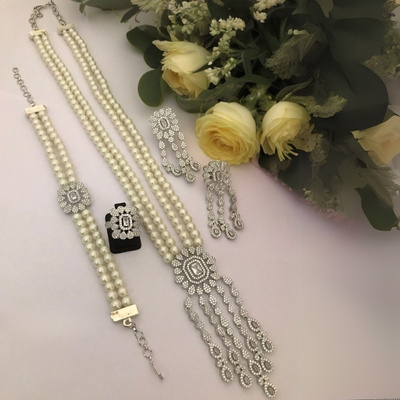Exquisite Combo Jewellery Set – Necklace set, Bracelet & Ring